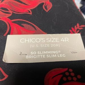 Slimming floral pants